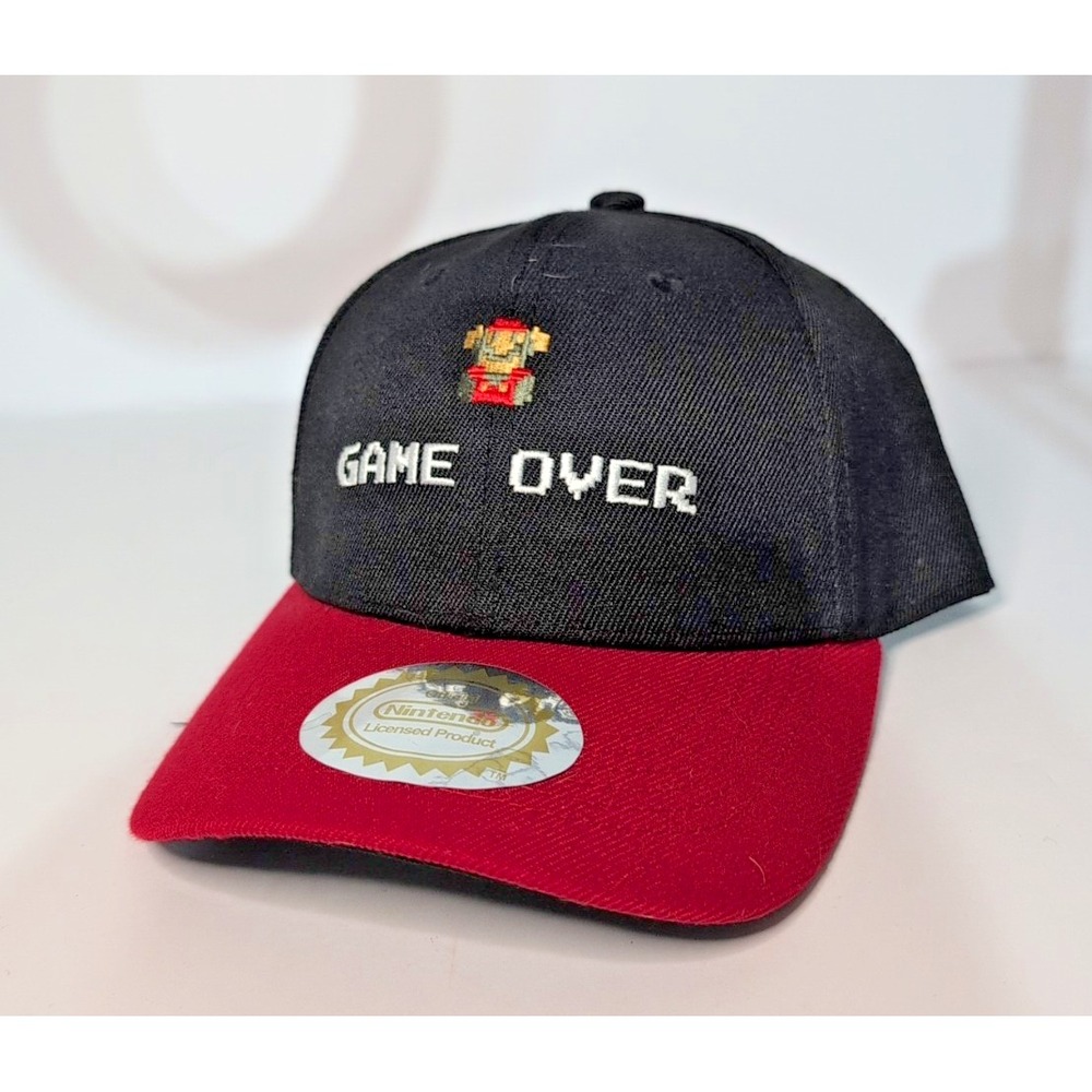 Super Mario Bros "Game Over" Nintendo Adjustable Baseball Hat- New With Tags
